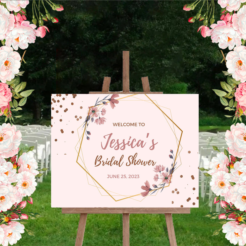 Bride To Be Theme Bridal Shower Party Yard Sign/Welcome Board.