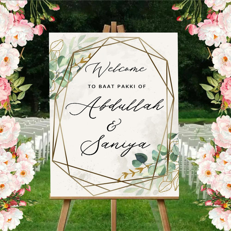 Islamic Wedding Sign/Nikkah Ceremony Board for Decoration