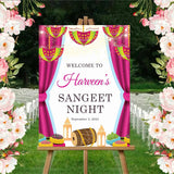 Mehndi Ceremony Signage or Welcome Board for Decoration