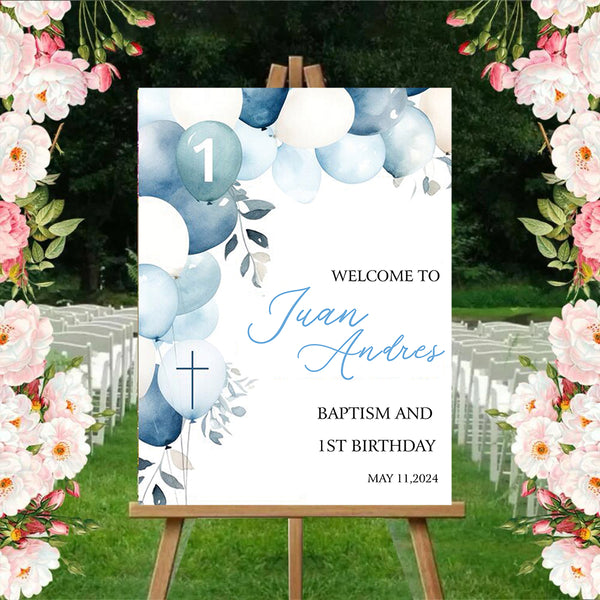 First Birthday Theme Birthday Party Yard Sign/Welcome Board