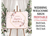 Bride To Be Theme Bridal Shower Party Yard Sign/Welcome Board.