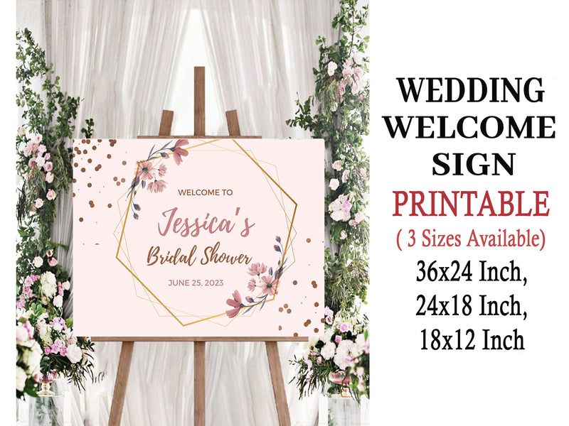 Bride To Be Theme Bridal Shower Party Yard Sign/Welcome Board.