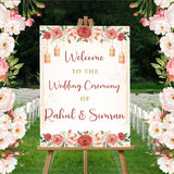 Indian Wedding Ceremony Welcome Board for Decoration