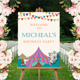 Carnival Theme Birthday Party Yard Sign/Welcome Board