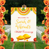 Haldi Ceremony Welcome Board for Decoration