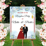 Reception Party Signage or Welcome Board for Decoration