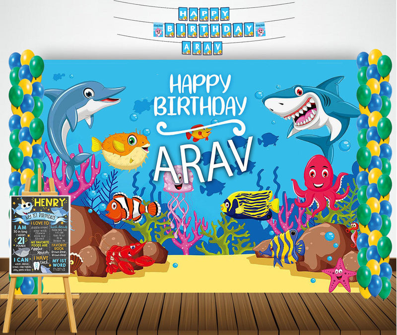 Baby Shark Theme Birthday Party Personalized Multi-Saver Combo