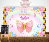 Butterfly Theme Birthday Party Personalized Multi-Saver Combo.