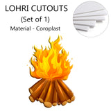 Lohri Party Cutouts for Decoration- 1 Bonfire Cutout