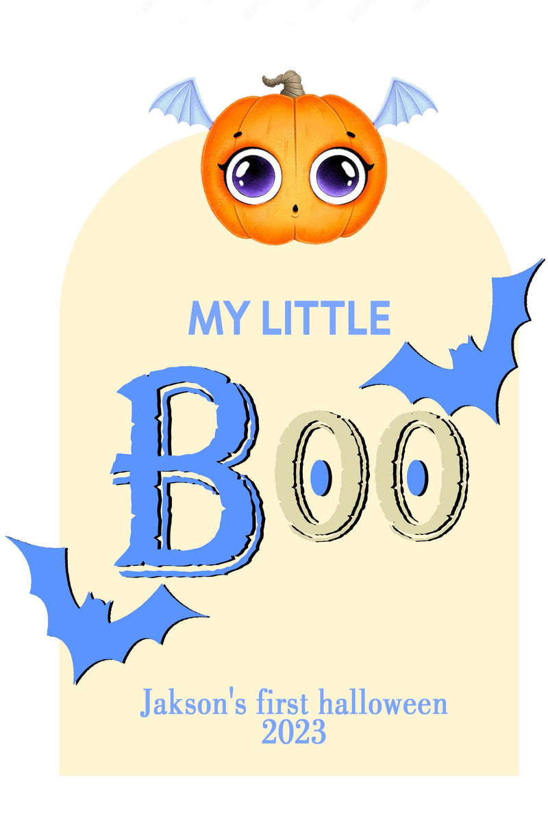 Personalize Baby First Halloween Board for Decoration