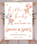 Baby Shower Gender Reveal Welcome Board Sign for Decoration