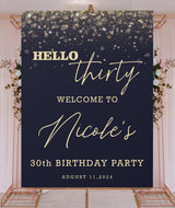 30th Theme Birthday Party Yard Sign/Welcome Board