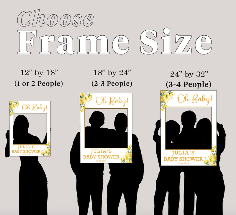 Baby Shower Party Selfie Photo Booth Frame