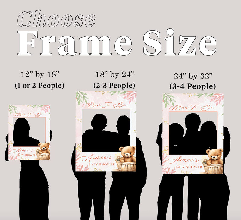 Baby Shower Party Selfie Photo Booth Frame