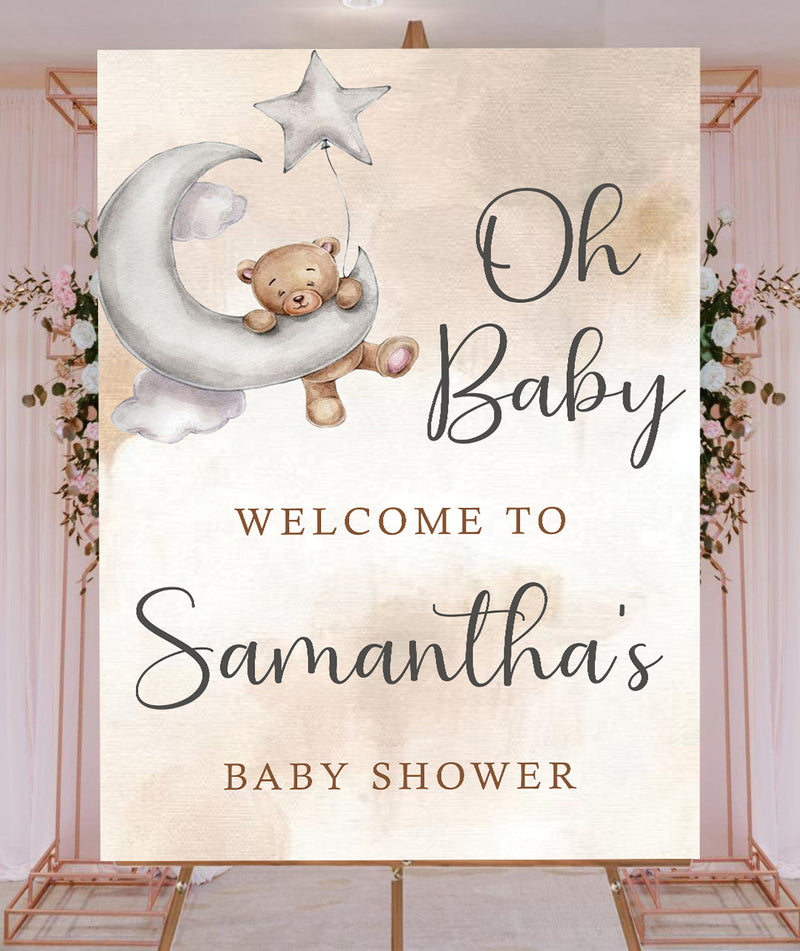 Baby Shower Welcome Board Sign for Decoration