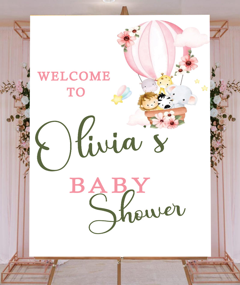 Baby Shower Welcome Board Sign for Decoration