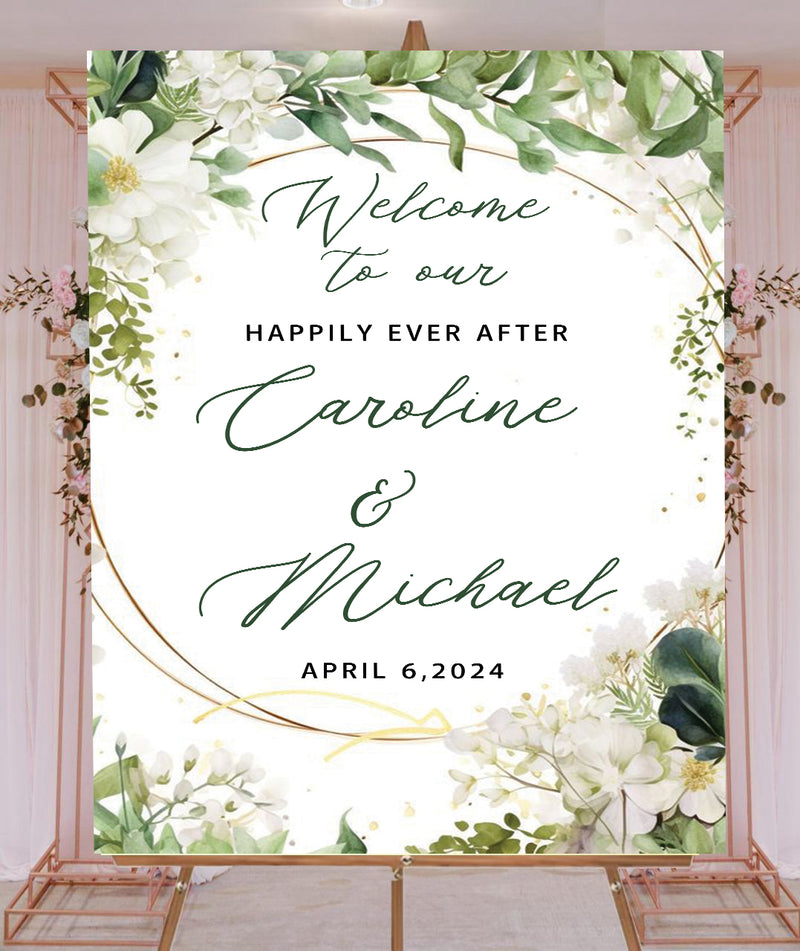 Wedding Welcome Sign Board for Decoration