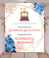 Sukhmani Sahib Path Welcome Sign Board for Decoration