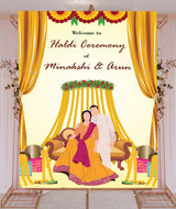 Haldi Ceremony Welcome Board for Decoration