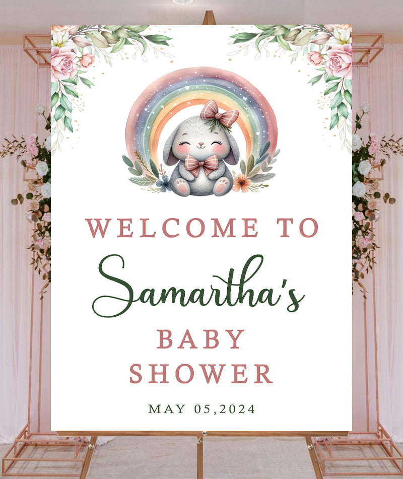 Baby Shower Welcome Board Sign for Decoration