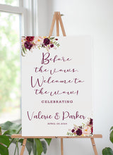 Rehearsal Dinner - The Night Before Welcome Sign Board