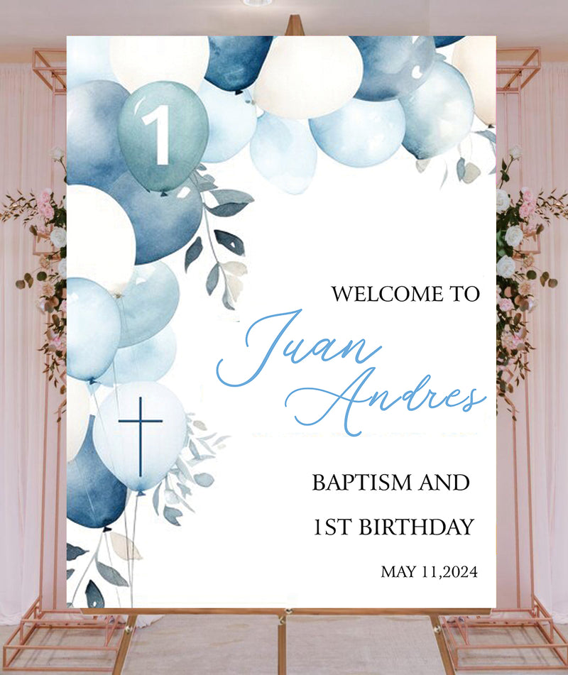 First Birthday Theme Birthday Party Yard Sign/Welcome Board