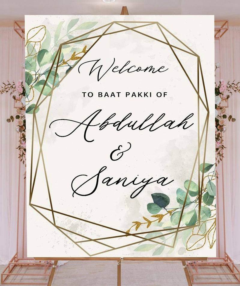 Islamic Wedding Sign/Nikkah Ceremony Board for Decoration