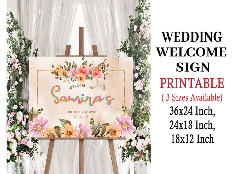 Bridal Shower Party Yard Sign/ Welcome Board