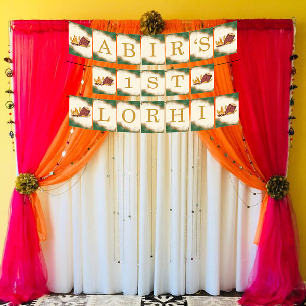 Lohri Party Banner for Decoration