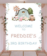 Farm Animal Theme Birthday Party Yard Sign/Welcome Board