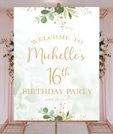 16th Theme Birthday Party Yard Sign/Welcome Board