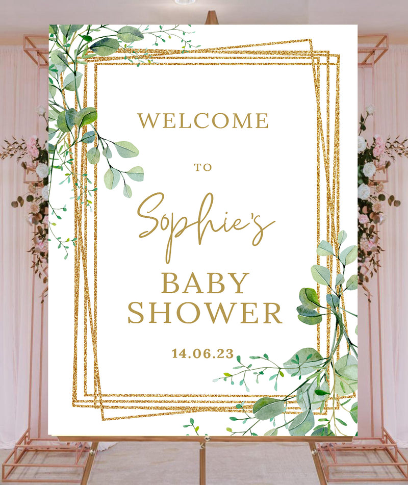 Baby Shower Welcome Board Sign for Decoration