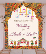 Indian Wedding Ceremony Welcome Board for Decoration