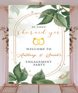 Engagement Party Welcome Board for Decoration