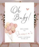 Baby Shower Welcome Board Sign for Decoration