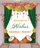 Dholki Ceremony Signage or Welcome Board for Decoration