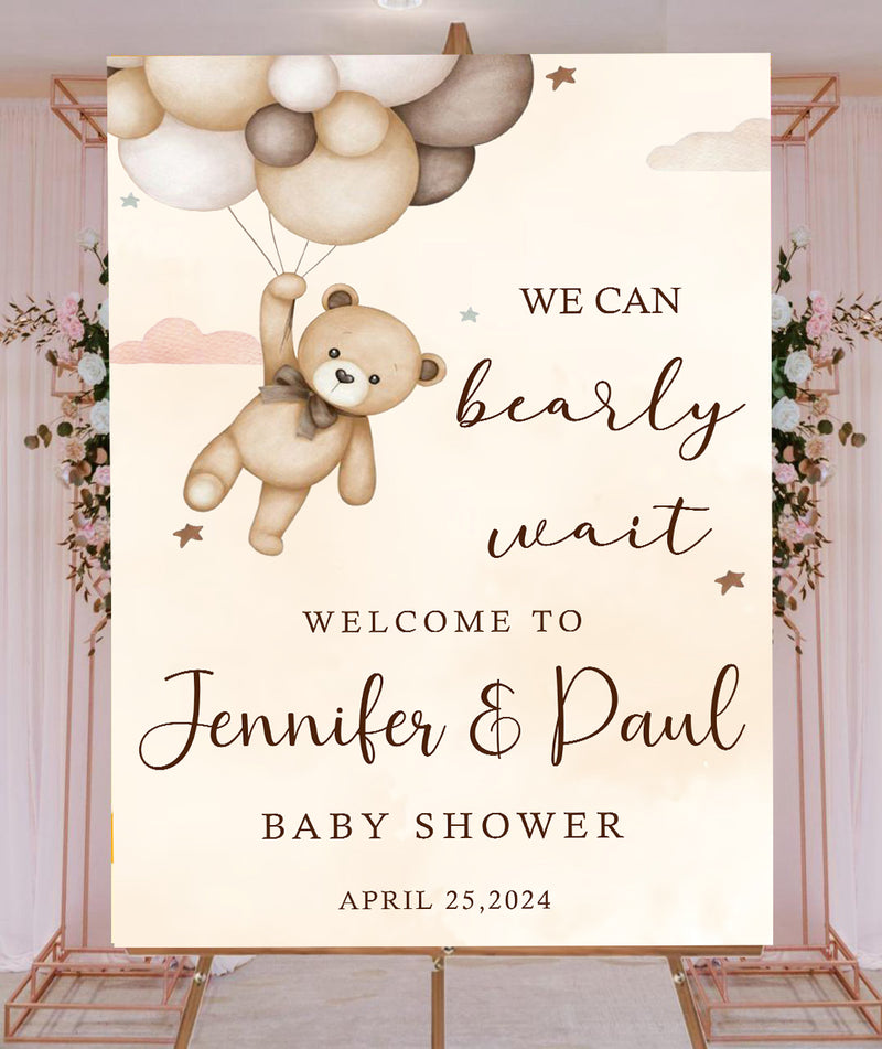 Baby Shower Welcome Board Sign for Decoration