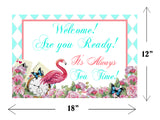 Tea Party Theme Birthday Table Mats for Decoration