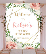 Baby Shower Welcome Board Sign for Decoration