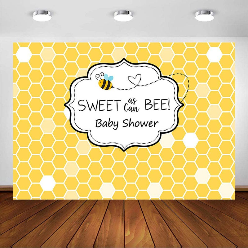 "What It Will Bee" Baby Shower Theme Party Backdrop.