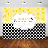 "What It Will Bee" Baby Shower Theme Party Backdrop.