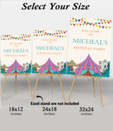 Carnival Theme Birthday Party Yard Sign/Welcome Board