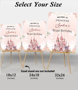 Princess Theme Birthday Party Yard Sign/Welcome Board