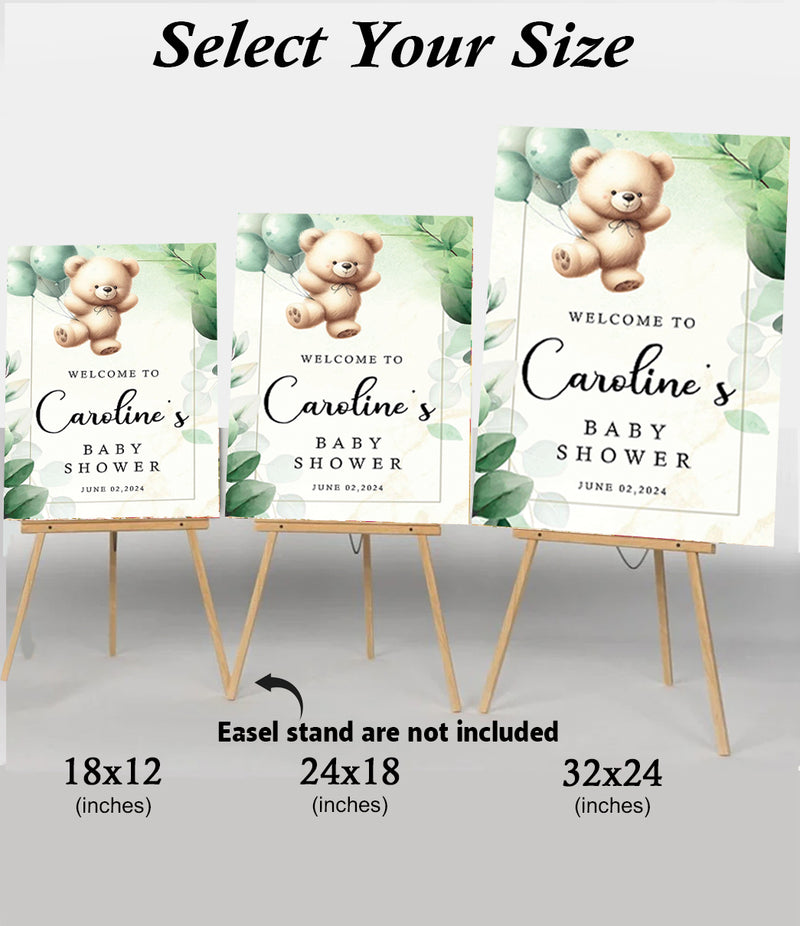 Baby Shower Welcome Board Sign for Decoration