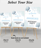 Hot Air Balloon Theme Birthday Party Yard Sign/Welcome Board