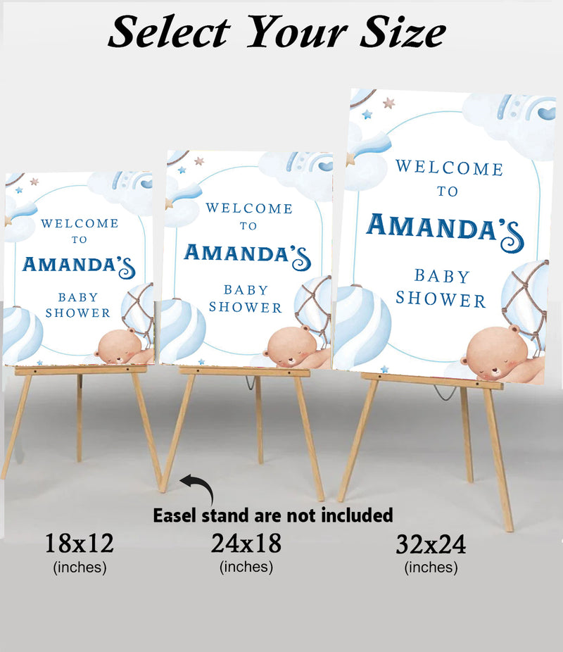 Baby Shower Welcome Board Sign for Decoration