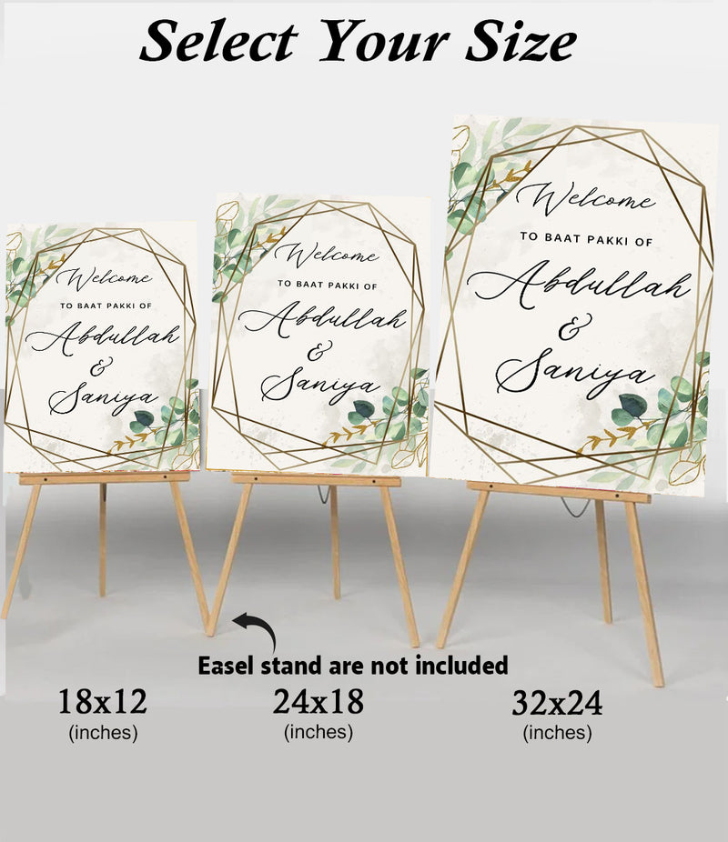 Islamic Wedding Sign/Nikkah Ceremony Board for Decoration