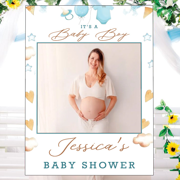 Baby Shower Party Selfie Photo Booth Frame