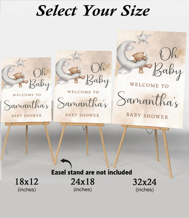 Baby Shower Welcome Board Sign for Decoration