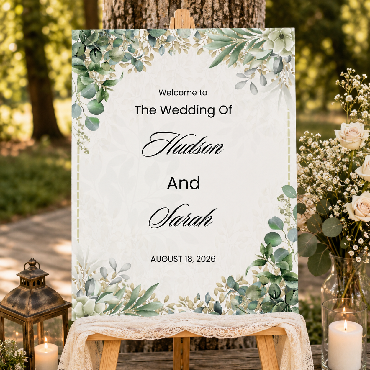 Wedding Welcome Sign Board for Decoration (Copy)